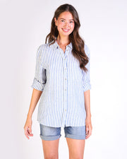 Melissa Stripe Linen Shirt