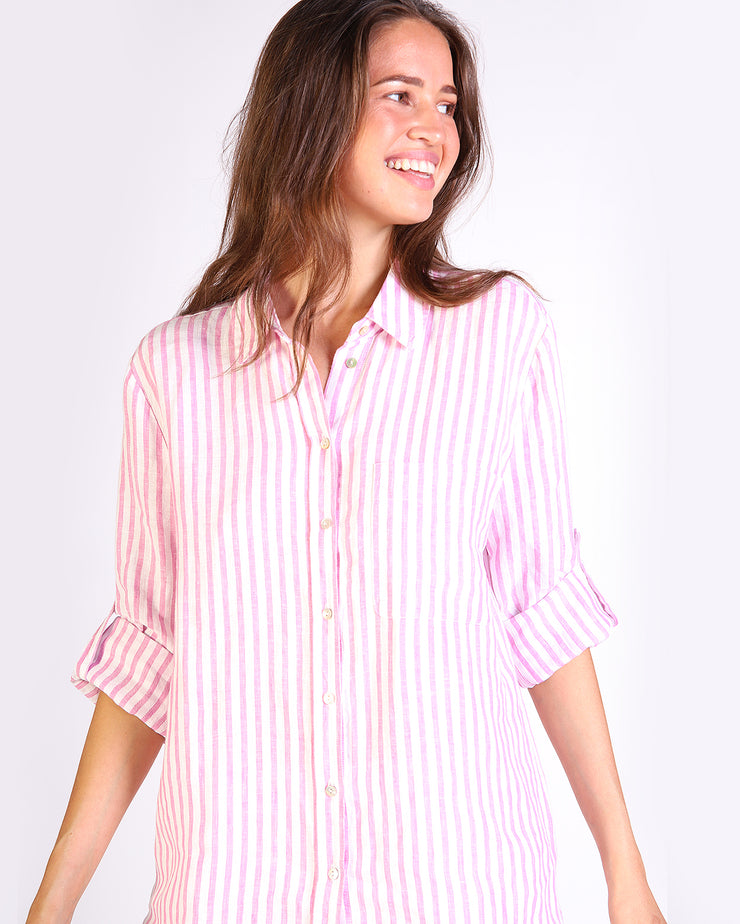 Melissa Stripe Linen Shirt