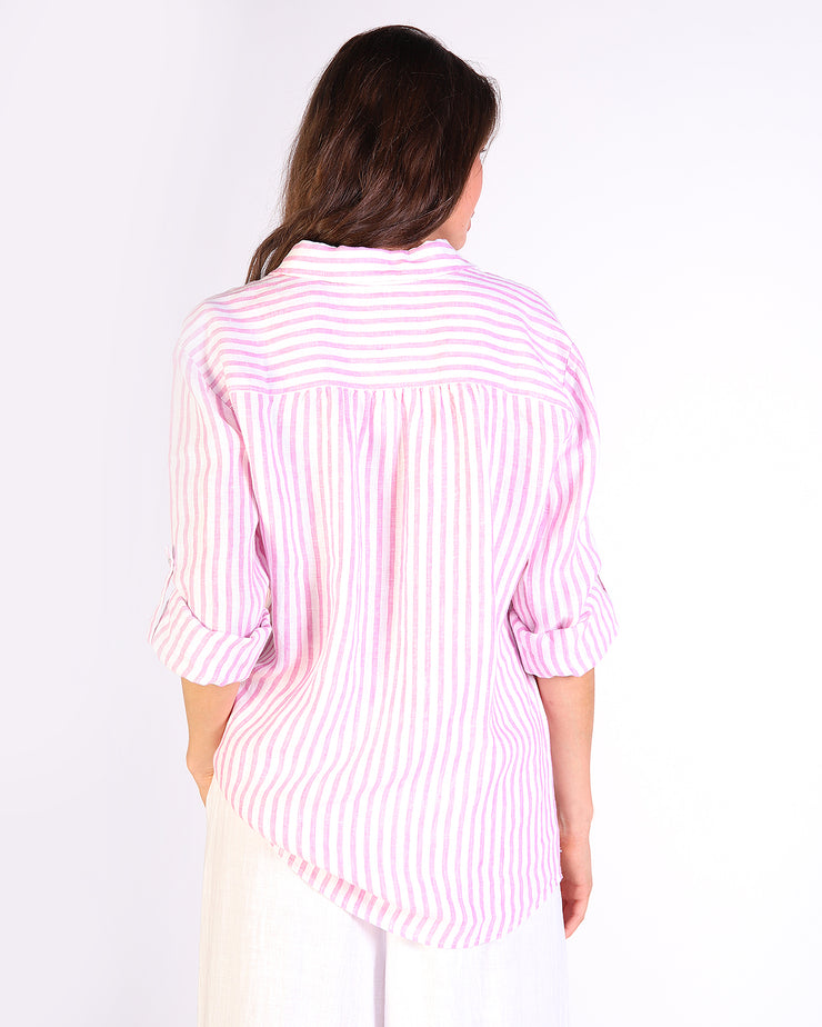 Melissa Stripe Linen Shirt