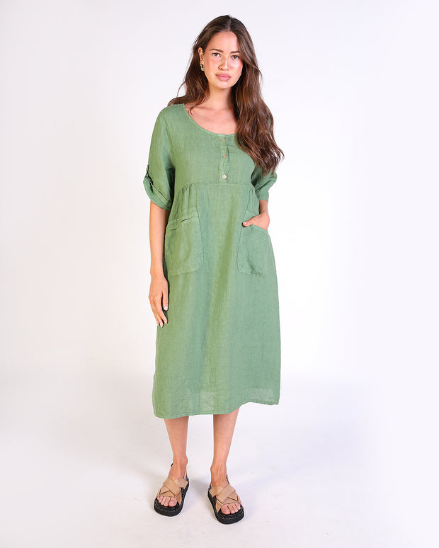 Isabel Linen Dress