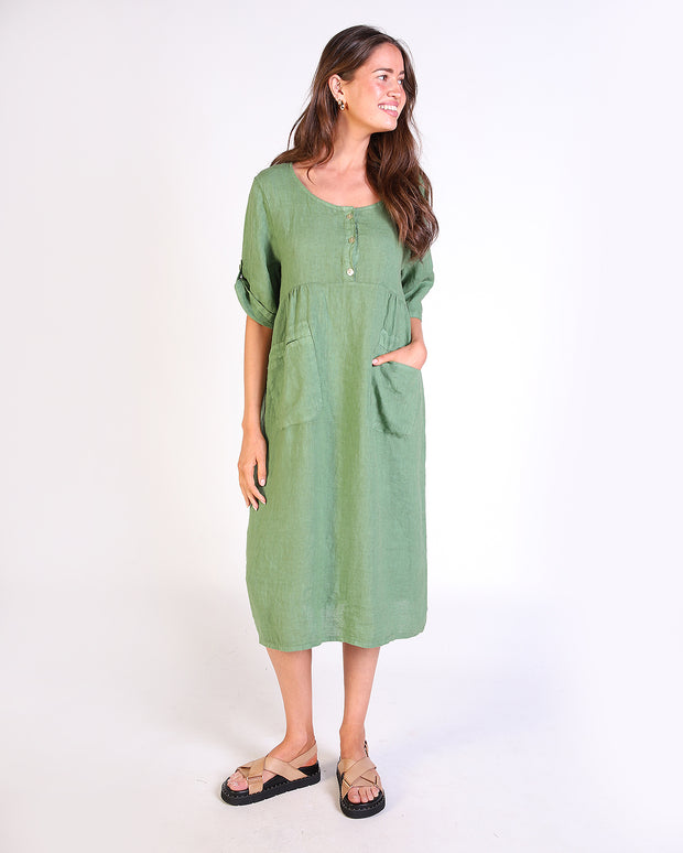 Isabel Linen Dress