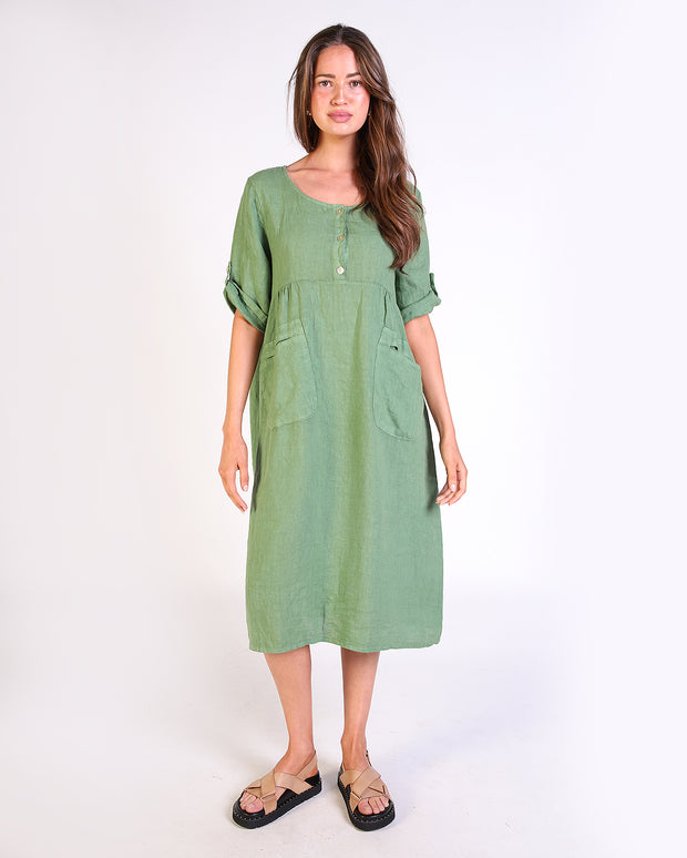 Isabel Linen Dress